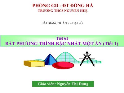 Bất phương trình bậc nhất một ẩn