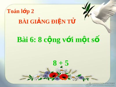 8 cộng với một số 8+5
