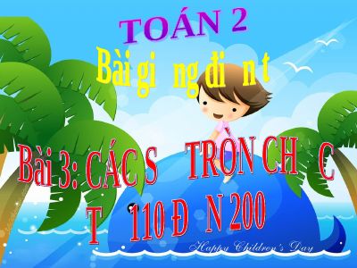Các số tròn chục từ 110 đến 200