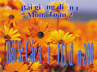 Các số từ 111 đến 200