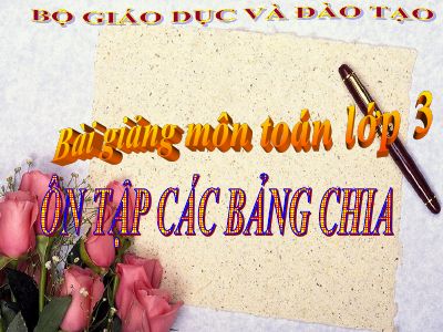Ôn tập bảng chia