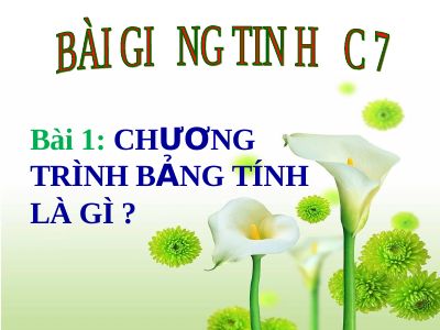 bài giảng Tin học 7 đặc sắc của GV DNChâu