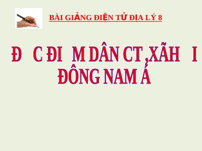 Tuyển chọn bài giảng HK2 Địa lý 8 - GVNguyễn TBình
