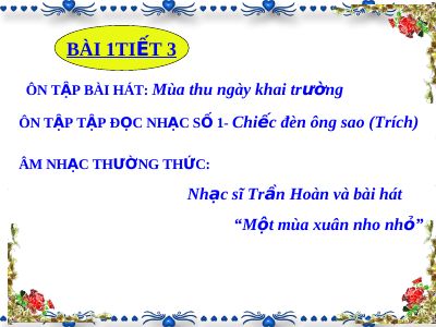 Tổng hợp giáo án Âm nhạc 8 cả năm do GV TKNgân biên soạn