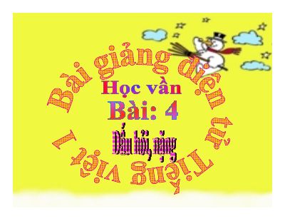 Tiếng Việt 1 bài 4 Dấu hỏi Dấu nặng