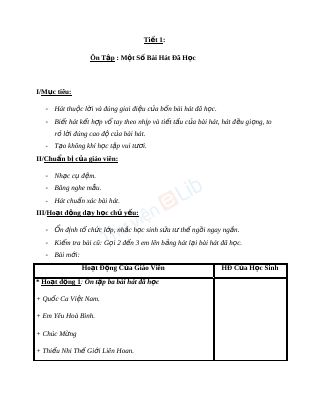 Tuyển tập giáo án cả năm Âm nhạc 5 - GV ĐHThủy