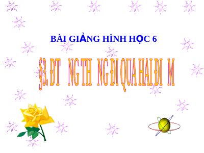 Đường thẳng đi qua hai điểm