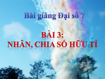 Nhân, chia số hữu tỉ