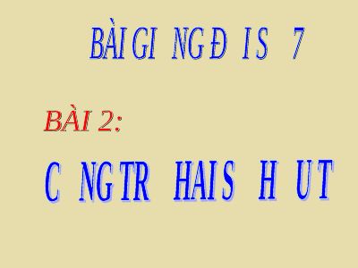 Cộng, trừ số hữu tỉ