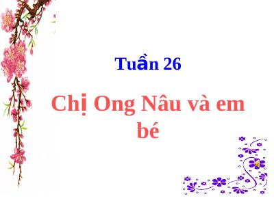 Bài giảng Âm nhạc 3 bài 26 Ôn tập hát Chị em nâu và em bé