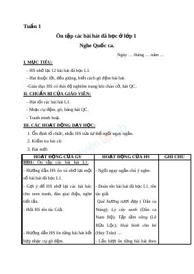 Sưu tầm trọn bộ giáo án Âm nhạc 2 cả năm - GV ĐHThủy