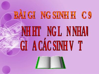 Ảnh hưởng lẫn nhau giữa các sinh vật