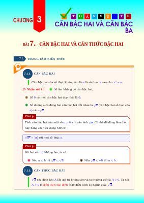 Tài liệu bổ trợ học tập căn bậc hai và căn bậc ba môn Toán 9