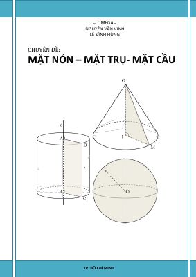 Chuyên đề mặt nón, mặt trụ, mặt cầu