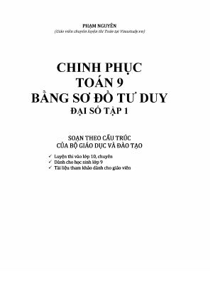 Chinh phục Toán 9 bằng sơ đồ tư duy  Phạm Nguyên (Đại số  Tập 1)