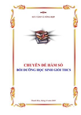 Lý thuyết và bài tập chuyên đề hàm số