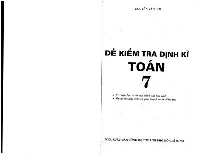 Đề kiểm tra định kỳ Toán 7  Nguyễn Văn Chi