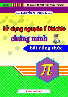 Sử dụng nguyên lí Dirichle chứng minh bất đẳng thức  Nguyễn Tài Chung