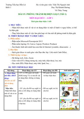 Phòng tránh bị điện giật