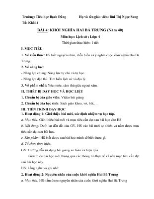Khởi nghĩa Quận Hai Bà Trưng (Năm 40)
