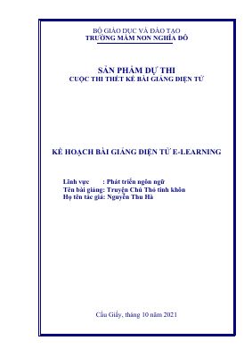 Truyện Chú Thỏ tinh khôn