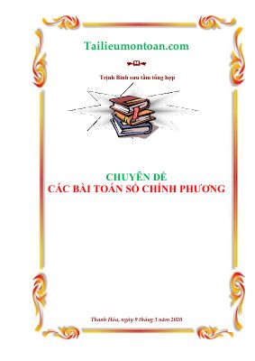 Chuyên đề số chính phương