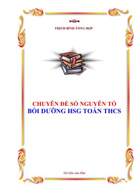 Chuyên đề số nguyên tố