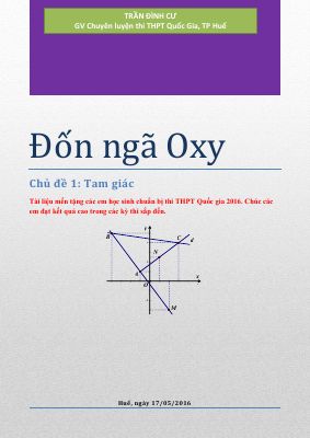 7 chủ đề chinh phục hình học Oxy  Trần Đình Cư