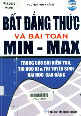 Ebook bất đẳng thức và bài toán min max của nguyễn phú khánh