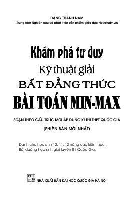 Phương pháp giải toán Min  Max và Bất đẳng thức  Đặng Thành Nam
