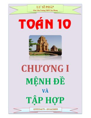 Tài liệu học tập mệnh đề và tập hợp Lư Sĩ Pháp