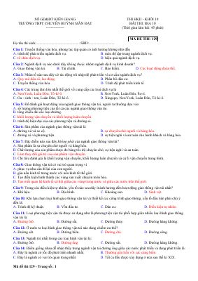 Đề thi thử học kì 2 môn Địa lý lớp 10 có lời giải hay