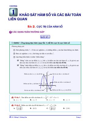 Bài giảng cực trị của hàm số  Phùng Hoàng Em