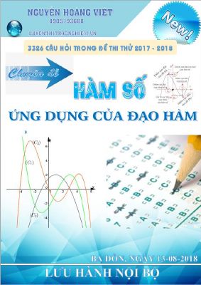 3326 câu trắc nghiệm chuyên đề hàm số trong các đề thi thử Toán năm học 2017 2018
