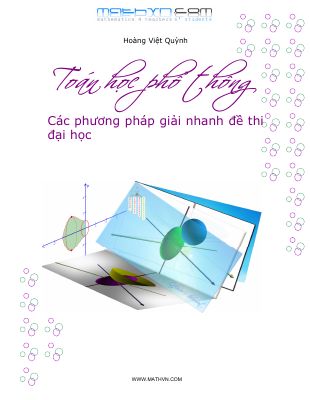 Ebook các phương pháp giải nhanh đề thi đại học của hoàng việt quỳnh