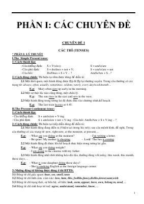 Ebook tổng hợp ôn tập các chuyên đề môn tiếng anh lớp 12