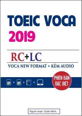 Ebook toeic voca 2019 phiên bản đặc biệt của toeic practice group