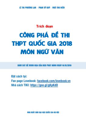 Phân tích chi tiết đề thi THPT quốc gia môn ngữ văn 2018