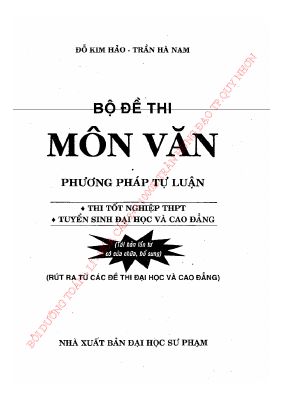 Đề thi THPT quốc gia môn ngữ văn của thầy đỗ kim hà