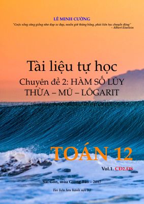 Bài tập hàm số lũy thừa, mũ, logarit luyện thi THPT quốc gia của Lê minh cường