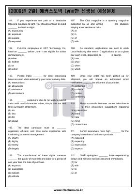 Đề thi thử toeic môn tiếng anh của ms hoa toeic mã 6