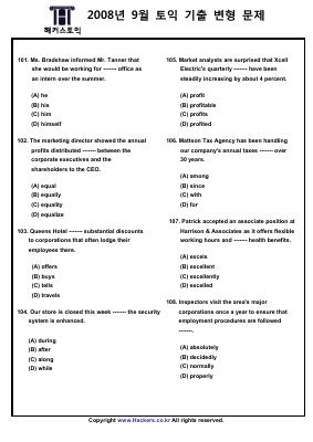 Đề thi thử toeic môn tiếng anh của ms hoa toeic mã 1