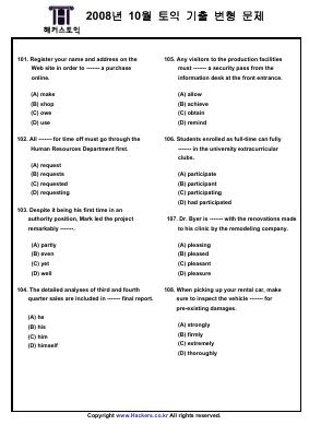 Đề thi thử toeic môn tiếng anh của ms hoa toeic mã 3