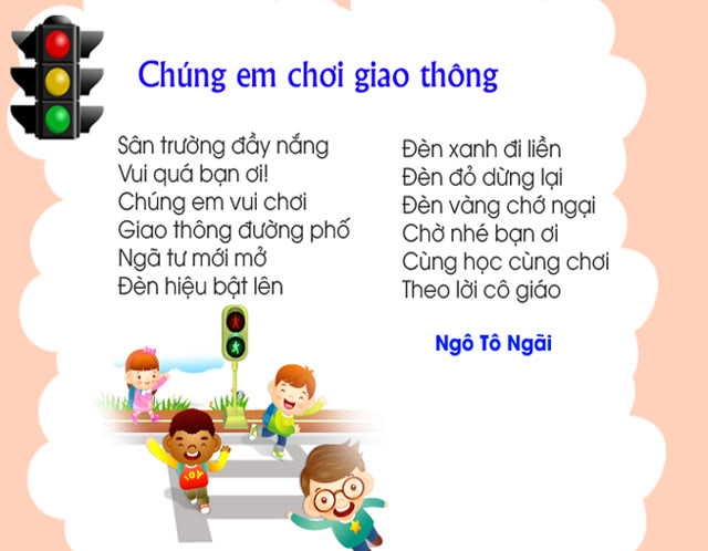 Chúng em chơi giao thông