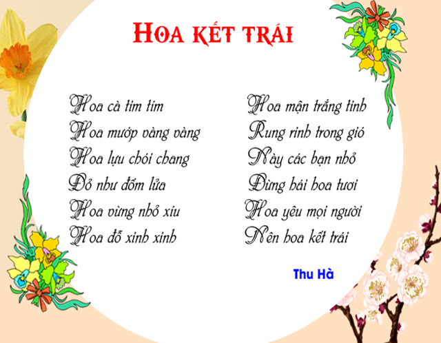 Hoa kết trái