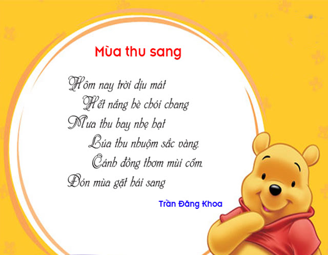 Mùa thu sang