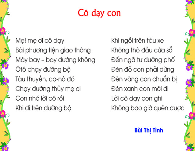 Cô dạy con