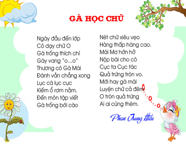 Gà học chữ