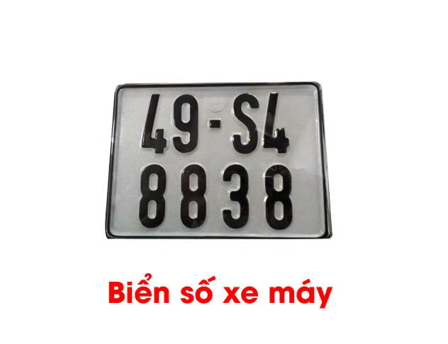 Nhận biết các biển số