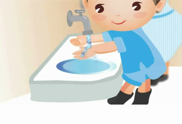 Rửa tay sau khi vệ sinh
